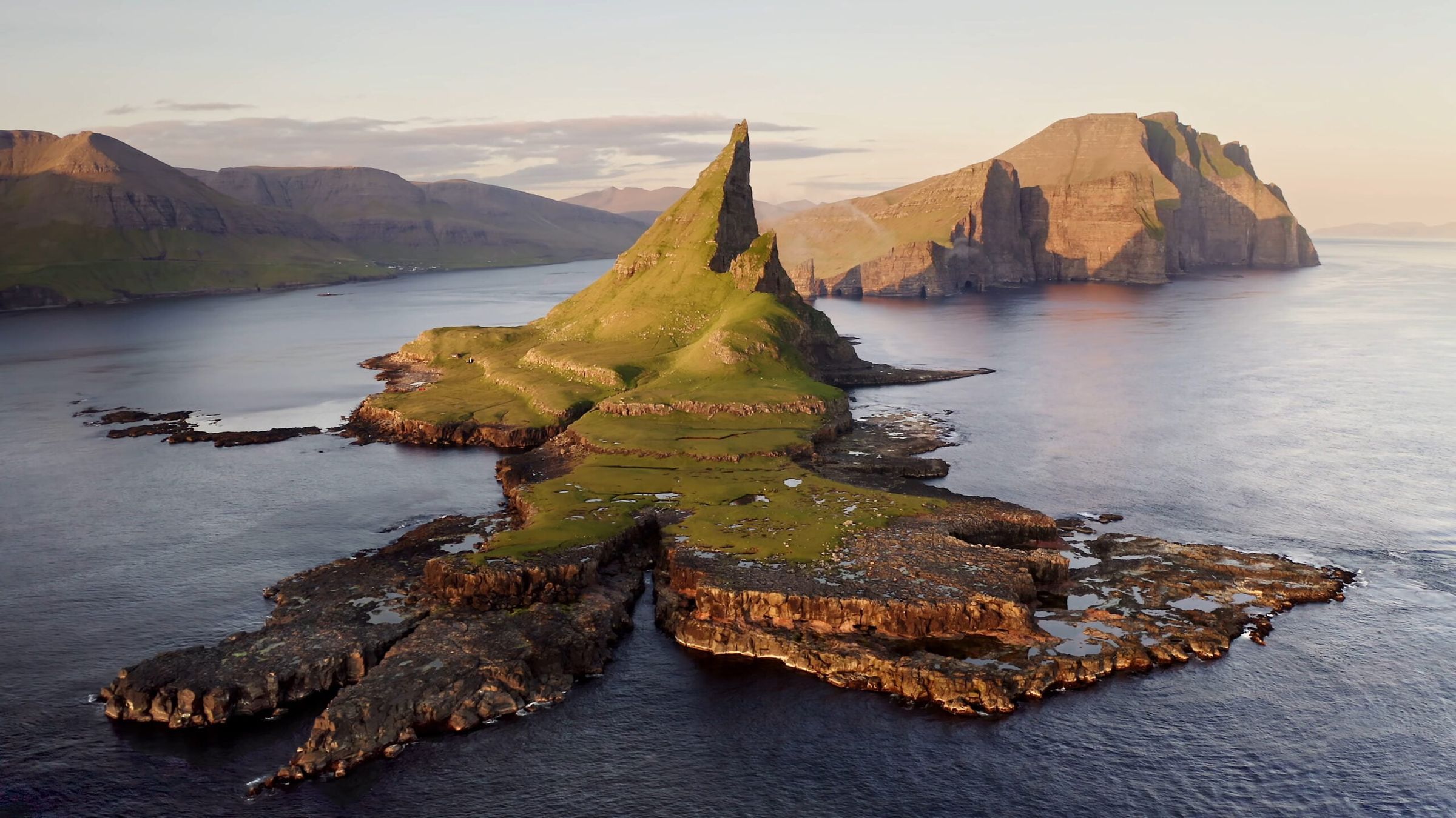 Nordic Islands Iceland Greenland Faroe Drone Shot