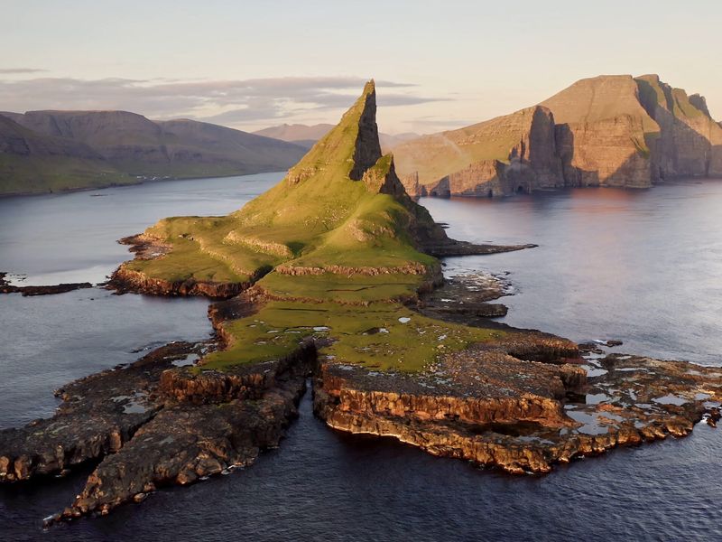 Nordic Islands Iceland Greenland Faroe Drone Shot